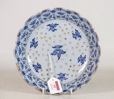 Lot 77 - An 18th century Dutch Delft blue and white...