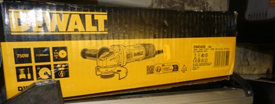 Lot 187 - A Dewalt DWE4036 angle grinder