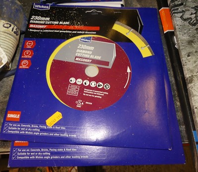 Lot 198 - Six Wicks 230mm diamond cutting masonry blades