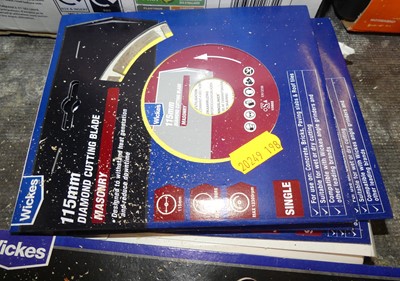 Lot 199 - Ten Wicks 115mm diamond cutting blades