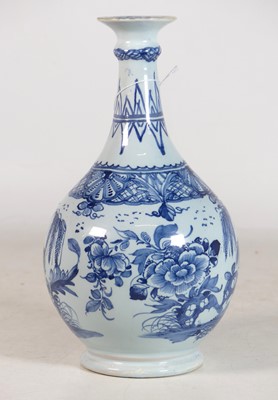 Lot 79 - An 18th century Dutch Delft bottle vase,...