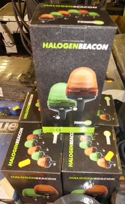 Lot 202 - A group of five Towmate halogen beacons, all...