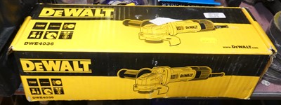 Lot 213 - A Dewalt DWE4036 angle grinder