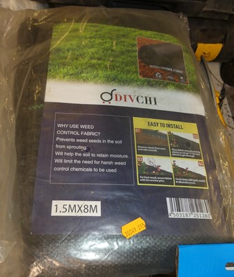 Lot 216 - A quantity of Divchi 1.5 x 8m weed control fabric
