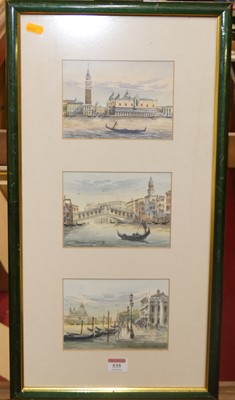 Lot 535 - Late 20th century school - watercolour...