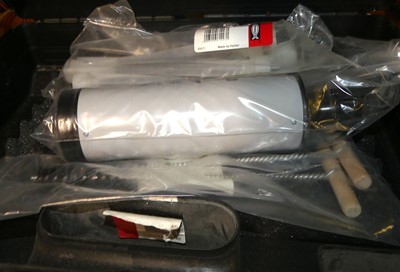 Lot 217 - Two plastic carry cases containing a quantity...