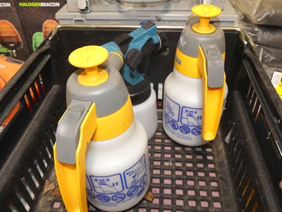 Lot 220 - Three various garden sprayers