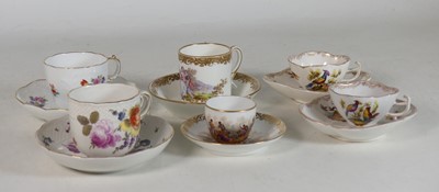 Lot 87 - A Serves porcelain cabinet cup and saucer, the...