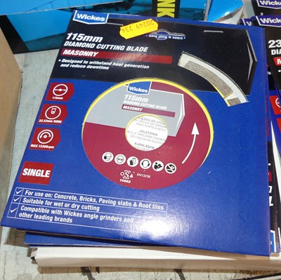 Lot 235 - Ten Wicks 115mm diamond cutting blades for...