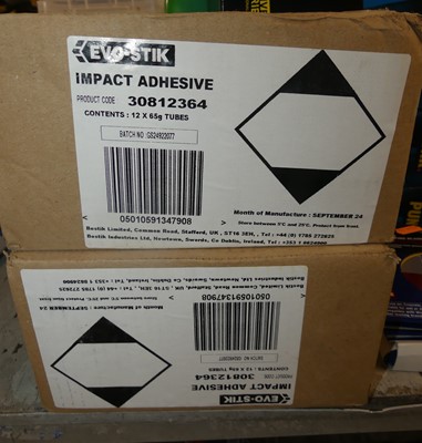 Lot 236 - Two boxes of Evo Stik Impact adhesive (24 tubes)