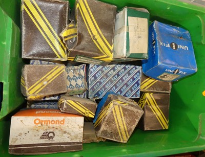 Lot 238 - A box of mixed nails, screws and ironmongery