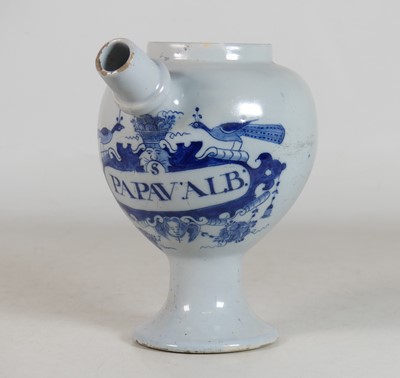 Lot 89 - An 18th century Dutch Delft blue and white...