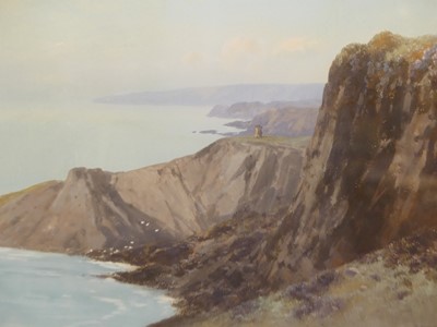 Lot 550 - Frederick J Widgery - Cornish beach scene,...