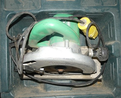 Lot 257 - A Hitachi C7U cased circular saw