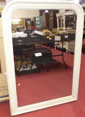 Lot 563 - Late Victorian white painted on carved wood...