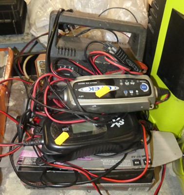 Lot 286 - A quantity of car and motorcycle battery...