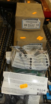 Lot 293 - Mixed tools and spares, to include five boxes...
