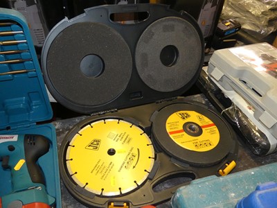 Lot 307 - A cased set of JCB diamond cutting discs