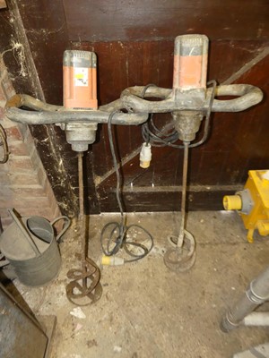 Lot 345 - Two 110v Belle Group concrete mixers