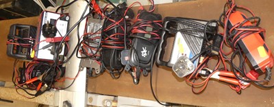 Lot 385 - Eight various 6amp battery trickle chargers