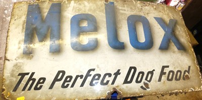 Lot 886 - An enamel advertising sign for Melox 'The...