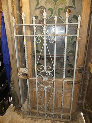 Lot 658 - A Victorian wrought iron 6ft high garden gate