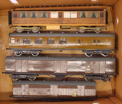 Lot 309 - Four 0 gauge semi-coarse scale hand built...