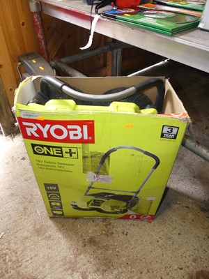 Lot 381 - A Ryobi 18volt debris sweeper