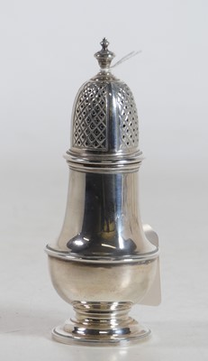 Lot 225a - An Elizabeth II silver sugar caster, the domed...