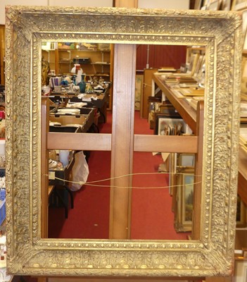 Lot 565 - A Victorian style gilt composition picture...