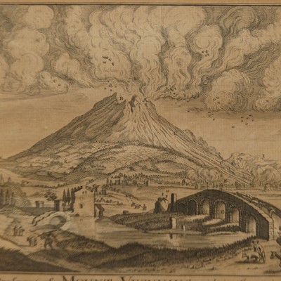 Lot 586 - A Prospect of Mount Vesuvius with its Iruption,...