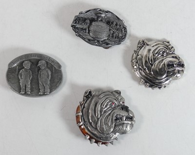 Lot 207 - A cast metal belt buckle in the form of a...