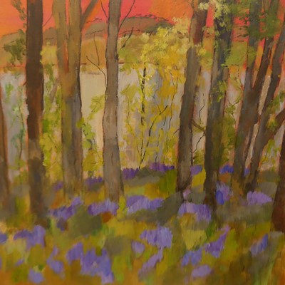 Lot 589 - Elizabeth McKnight - Paradise Wood, oil on...