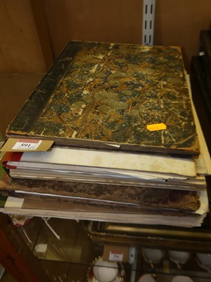 Lot 591 - Assorted 19th century albums of 18th century...