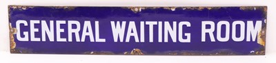Lot 1181 - Original BR Eastern Region enamel sign reading...