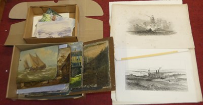 Lot 597 - A small quantity of loose oils and...