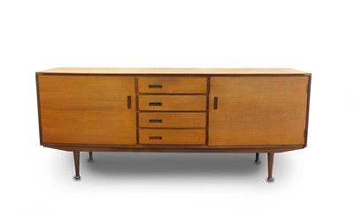 Lot 489 - Meredew Furniture - a 1960s teak sideboard,...