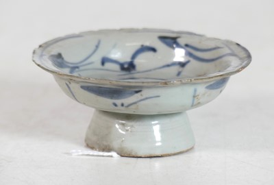 Lot 96 - A Chinese porcelain footed salt, with...