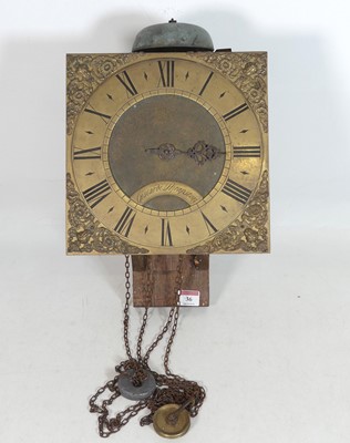 Lot 36 - An early 18th century clock movement, having a...