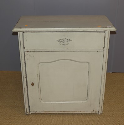 Lot 644 - A provincial French pale grey painted pine...