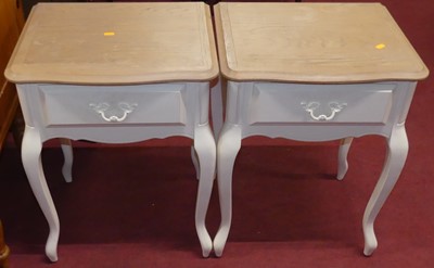 Lot 711 - A pair of contemporary Laura Ashley limed oak...