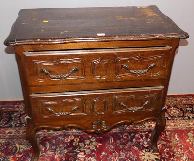 Lot 716 - A continental early 20th century stained oak...