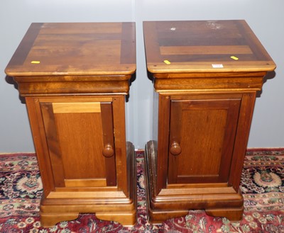 Lot 724 - A pair of contemporary cherrywood single door...