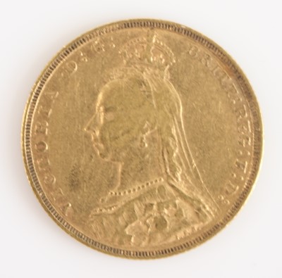 Lot 285 - Grteat Britain, 1888 gold full sovereign, obv:...