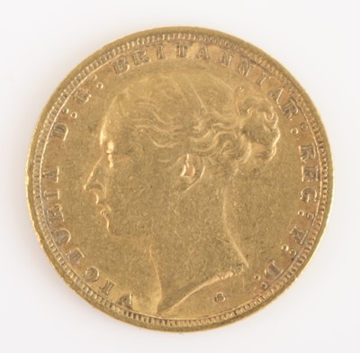 Lot 286 - Great Britain, 1887 gold full sovereign, obv:...