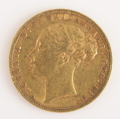 Lot 289 - Great Britain, 1872 gold full sovereign, obv:...