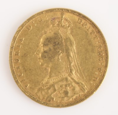 Lot 291 - Great Britain, 1888 gold full sovereign, obv:...