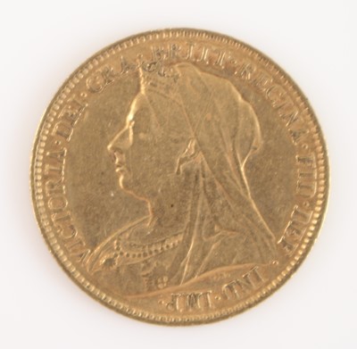 Lot 225 - Great Britain, 1894 gold half sovereign, obv:...