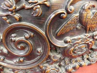 Lot 382 - A mid 19th century Chinese carved 'rosewood'...