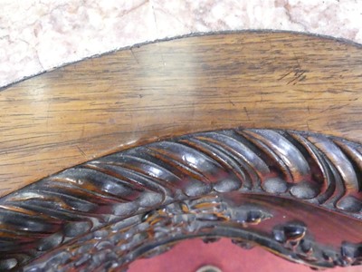 Lot 382 - A mid 19th century Chinese carved 'rosewood'...